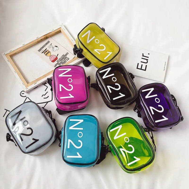 Детская пластиковая гелевая сумка лето 2020 прозрачная Лазерная Наплечная Сумка