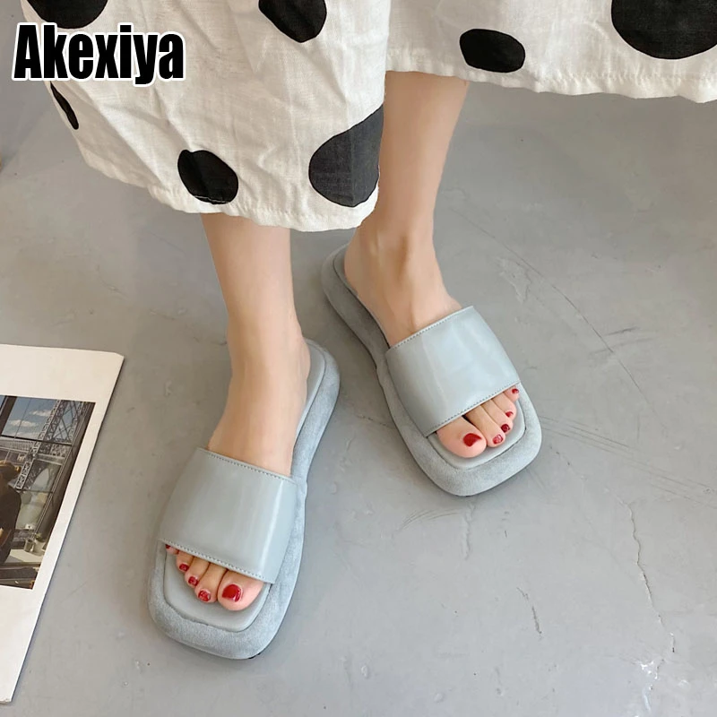 Sandalias de tacón grueso para mujer, chanclas femeninas plataforma de de urbano, para playa y exteriores, BC3551, 2022|Zapatillas| - AliExpress