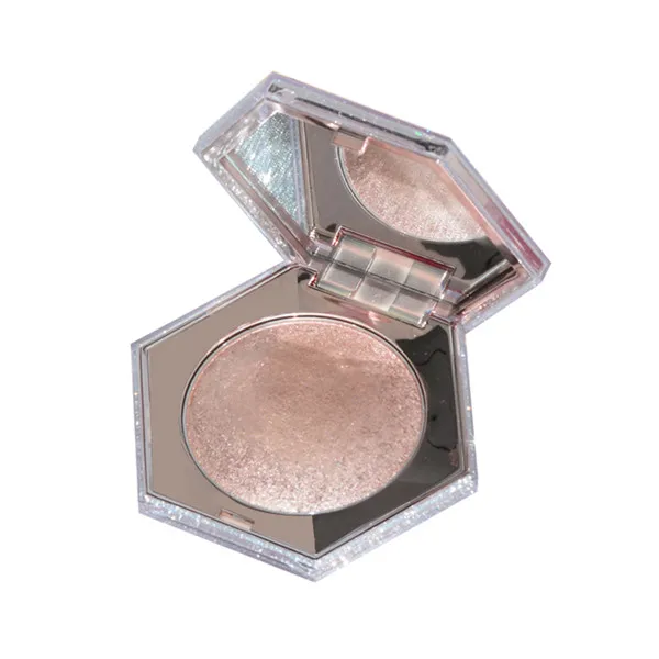 shining three-dimensional diamond fairy high-gloss powder 3-color diamond hexagonal high-gloss powder - Цвет: Rose gold