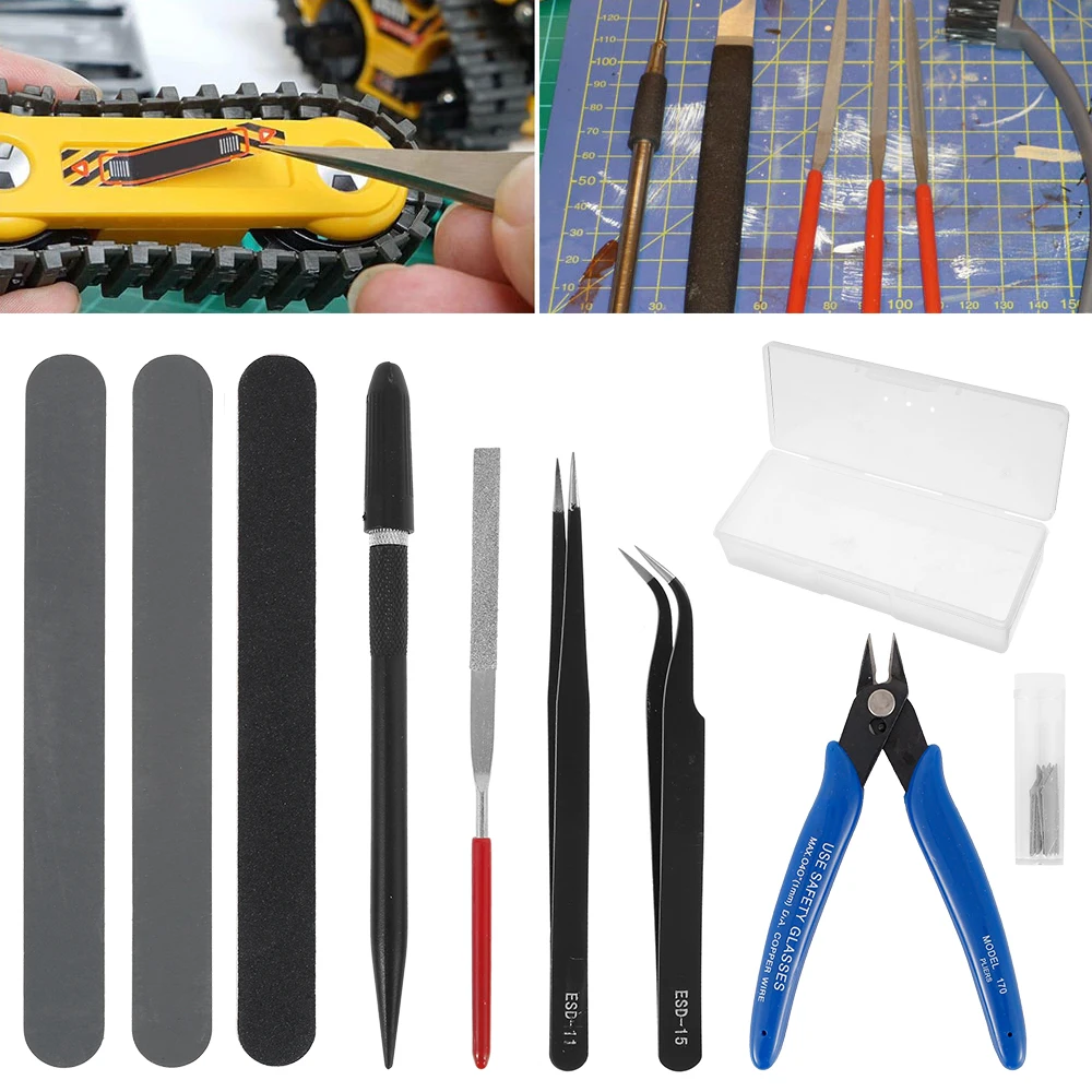 9pcs Model Building Tools Combo For Gundam Assemble Hobby DIY Accessories Making Tweezers Pliers Kit | Инструменты