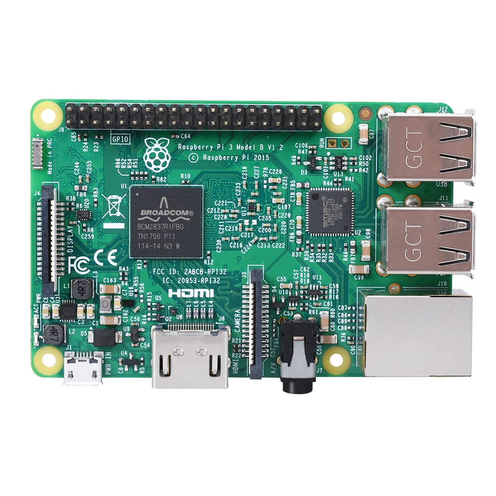Original Raspberry Pi 3 Model B with Wifi & Bluetooth Raspberry Pi 3B Development Board 1GB RAM Raspberry Pi Board