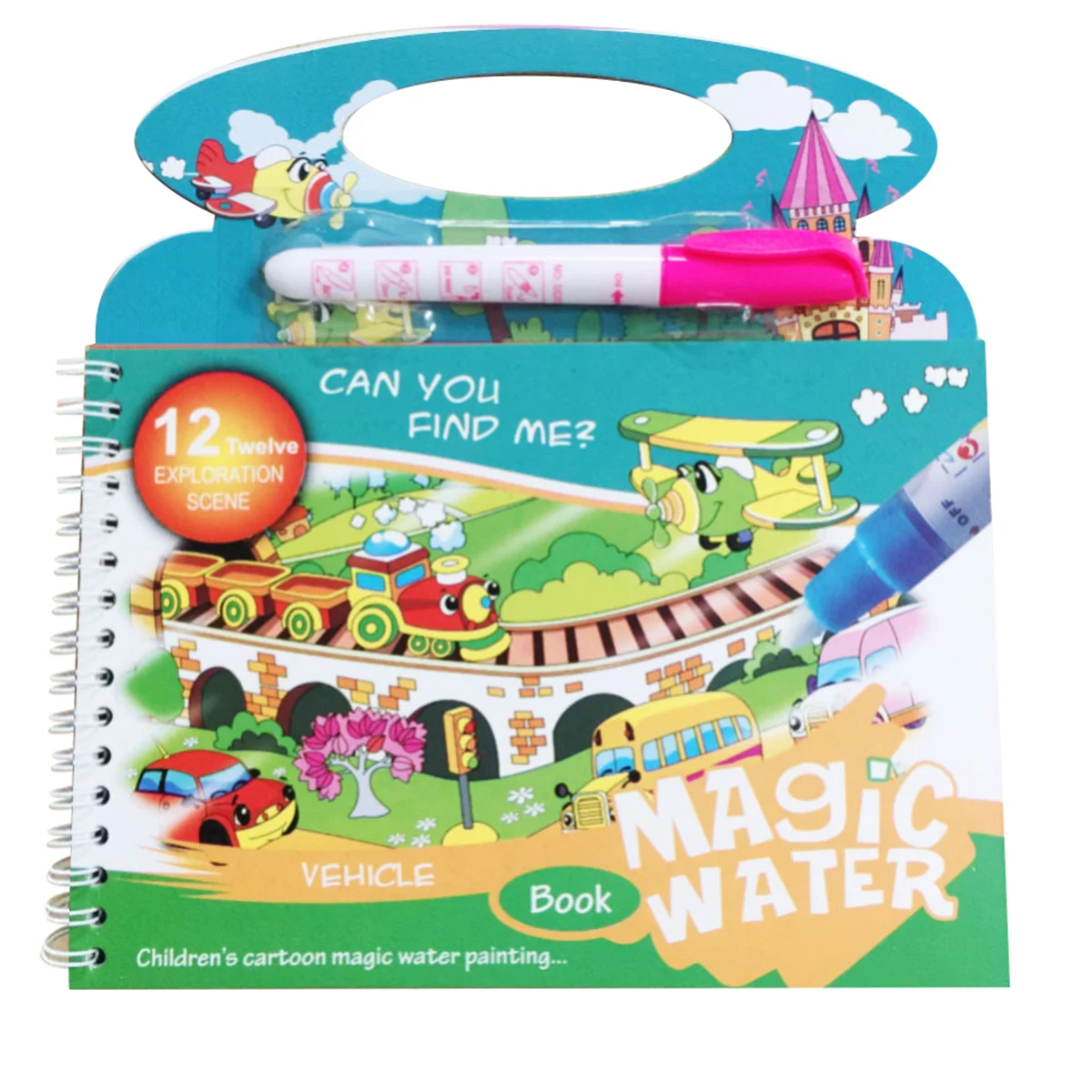 Многоразовая Волшебная водная книга для рисования, раскраска, каракули и волшебная ручка, рисование, доска для рисования для детей, игрушки, подарок на день рождения