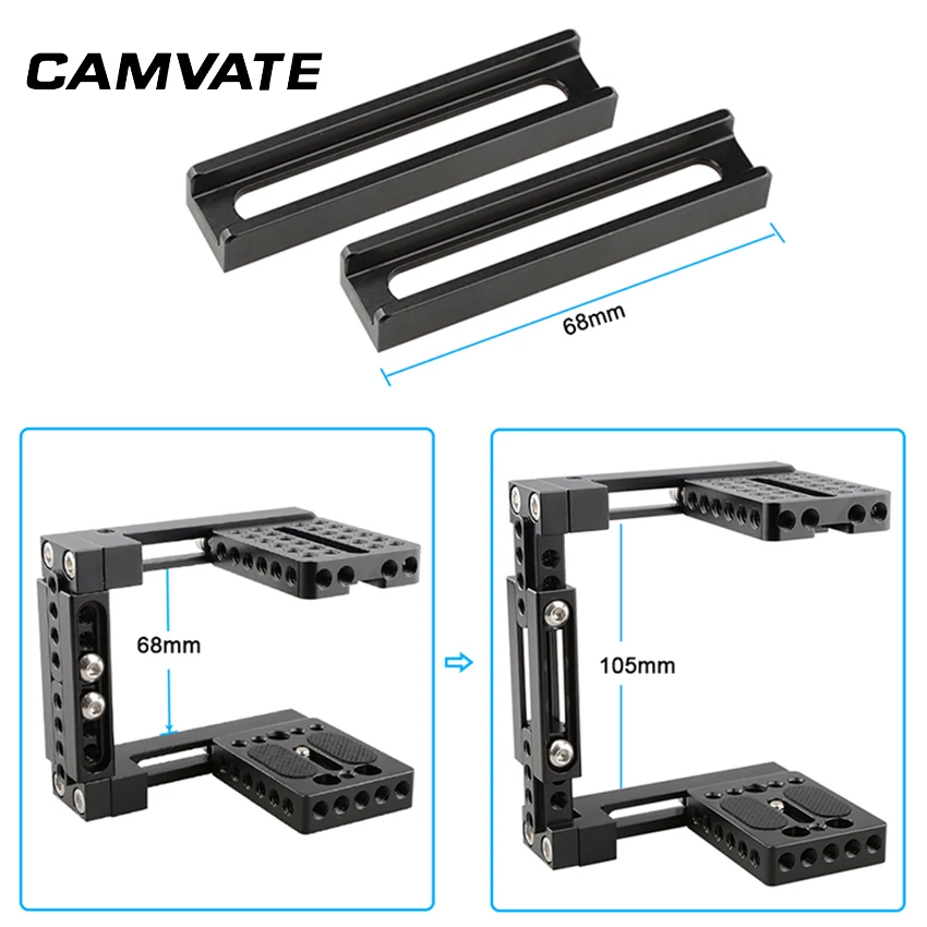 CAMVATE регулируемый комплект половинной клетки с быстроразъемной пластиной Manfrotto 15