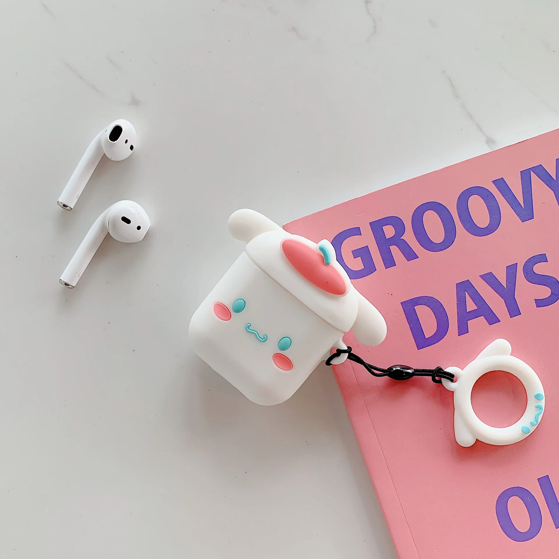 A13 Чехол для AirPods с милым мультяшным забавным рисунком, силиконовый чехол для Airpods, беспроводной чехол для наушников Air pods 2, силиконовый чехол, fundas - Цвет: A13