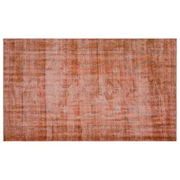 

Handmade Orange Vintage Overdyed Turkish Area Rug 156x265 Cm-5'1''X8'8''