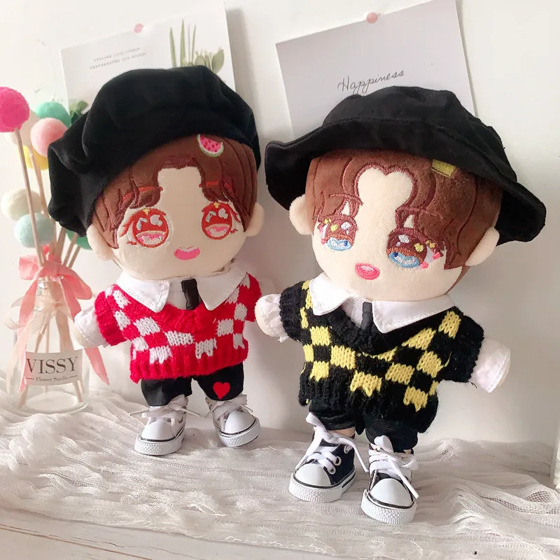 

20cm NEW Replaceable clothes Doll square Vest necktie shirt Sean Xiao Clothes Children's Christmas toys gifts