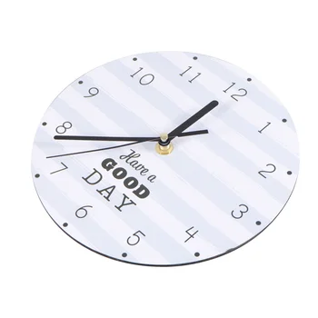

1 Pc Clock Round Wooden Creative Hanging Clock House Decoration for Bar Home Hotel Cafe