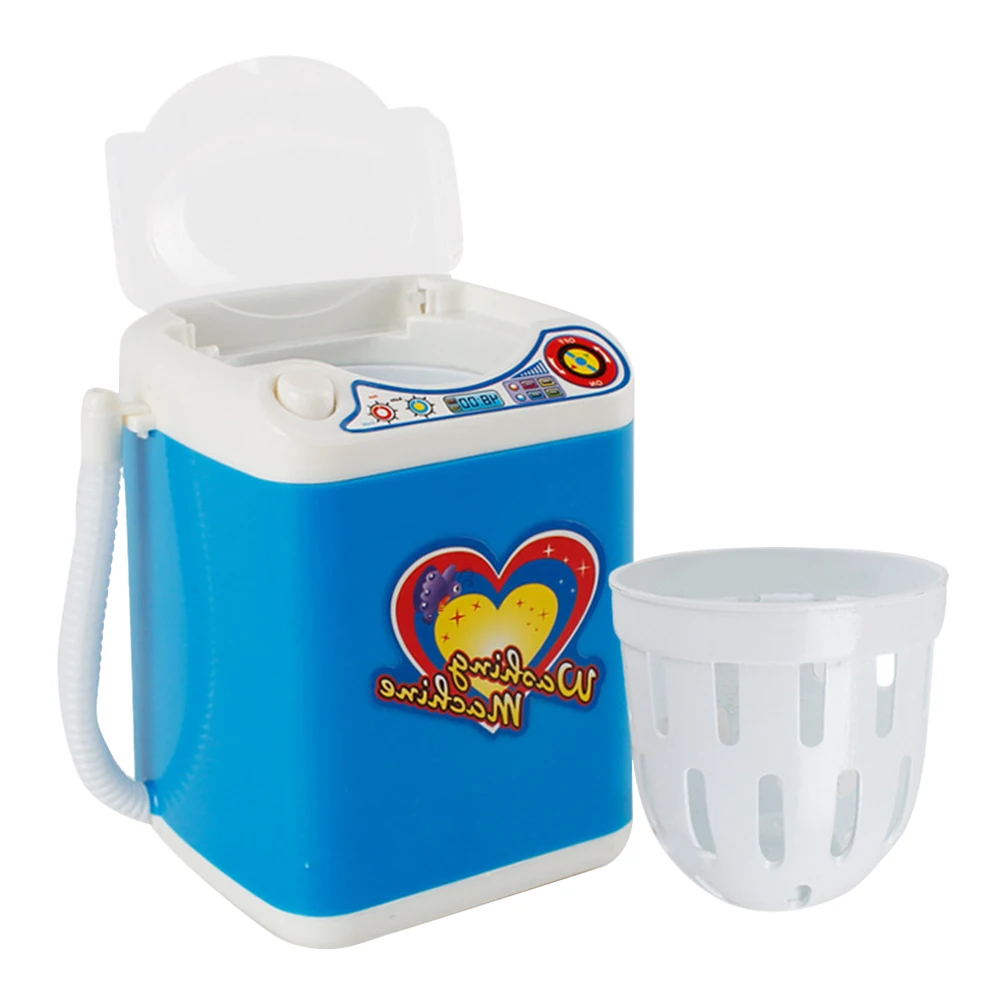 

Furniture Toys Durable Rotating Kids Laundry Mini Electric Drain Basket Washing Machine Pretend Play Cleaning Battery Operated