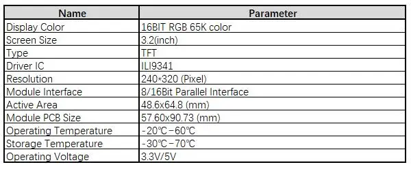 3,2 дюймов 240*320 TFT ЖК-модуль дисплей экран с сенсорной панелью привода IC ILI9341 XPT2046 PCB Adpater параллельный интерфейс