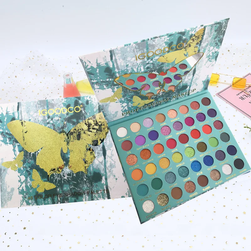 Butterfly 48 Colors Glitter Eyeshadow Makeup Big Pigmented Shadow Palette Earth Color Professional Shimmer Matte paleta |