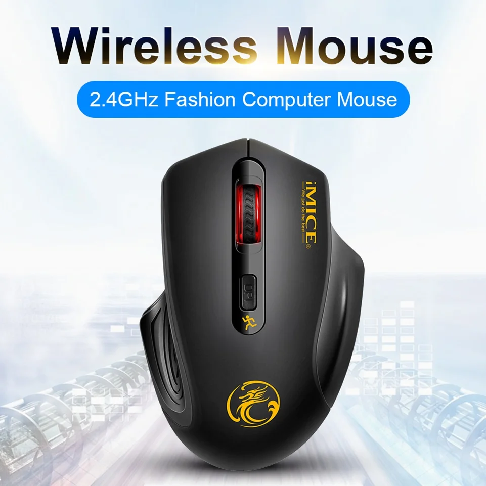 IMICE Wireless Mouse Adjustable USB 3.0 Receiver Optical Computer 2000DPI Mouse 