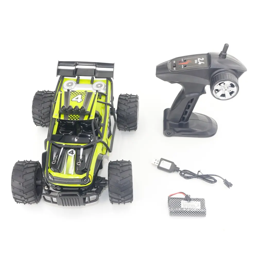 S-008/ S-009 1/16 Remote Control High-speed Car Wireless Climbing Car Rechargeable 2.4G Four-wheel Drive Off-road Vehicle - Цвет: S-009 green