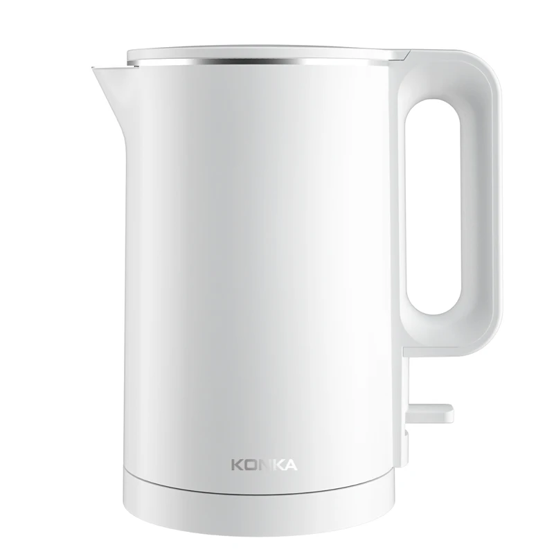 KONKA 1.7L чайник для воды, электрический ручной автоматический POWEROFF защита, мгновенный нагрев, Электрический проводной чайник - Цвет: White