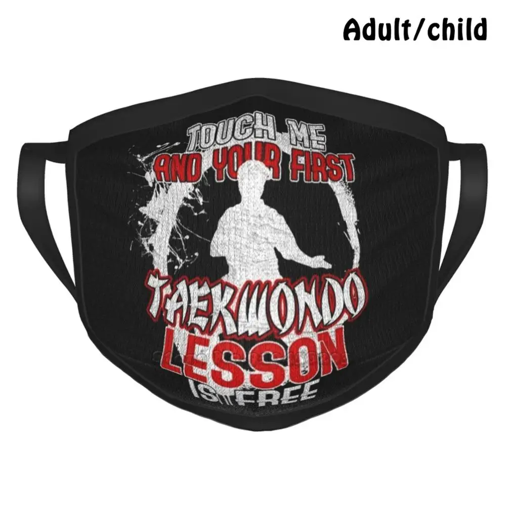 Taekwondo Lustig Anti Dust Reusable Diy Face Mask Taekwondo Tae Kwon Do