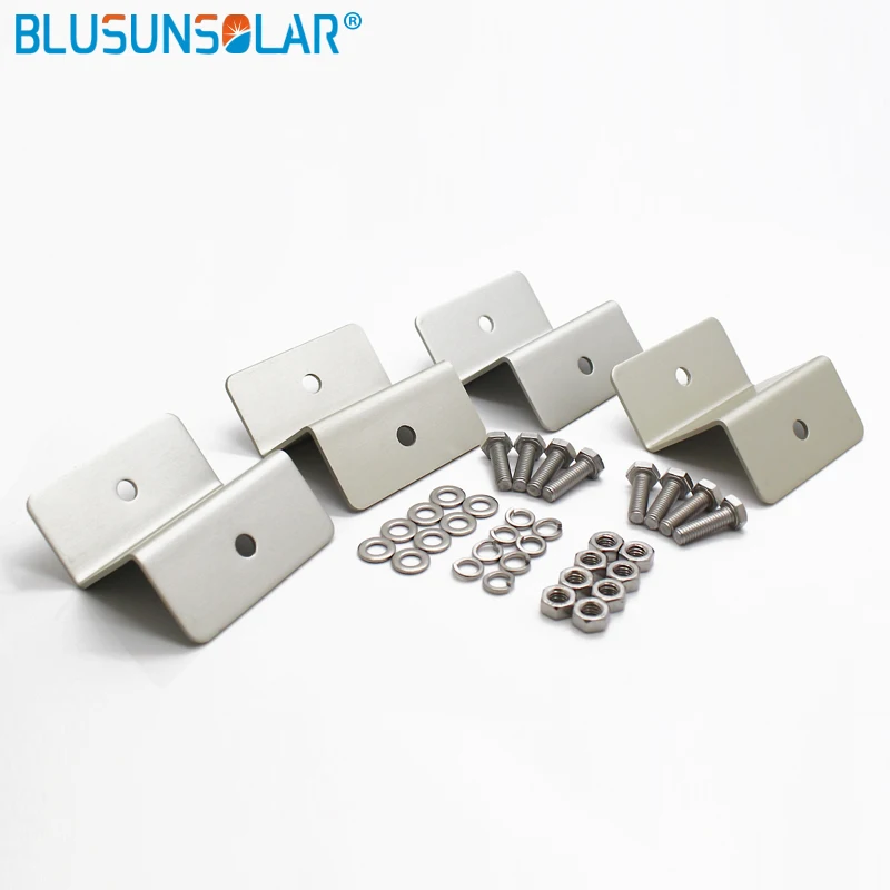 

100 sets/lot hot selling high quality Z-type Solar Aluminum Bracket Solar Panel Roof Mounting Bracket for carvan roof