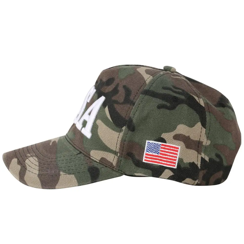 Бейсболки камуфляж США буквы вышивка Snapback спортивные армейские хлопковые американские флаги козырьки рыболовные кепки для мужчин Открытый Охота