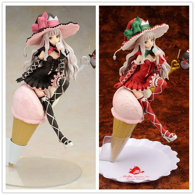 2 Цвет обувь для косплея Аниме Фигурка Shining Hearts Shiawase No Pan ледяной ведьмы Melty Гранит