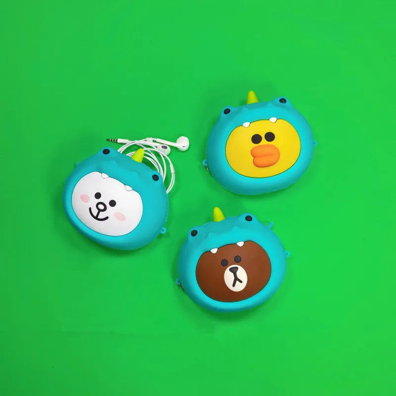 Женский кошелек Маленький милый для монет женские короткие силиконовые кошельки