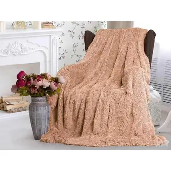 

Plaid soft fur, beige