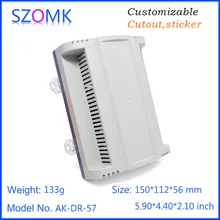 1 шт. 150*112*56 мм szomk пластиковая рейка блок управления настенное крепление электронная пластиковая рейка распределительный корпус PLC корпус