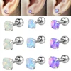 1PC 361L Surgical Steel Opal Tragus Cartilage Earring 16g End Ball  Cz Gem Round Tragus Cartilage Earring Piercing Body Jewelry 1