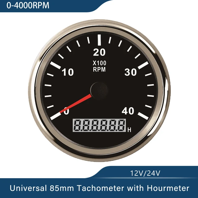 Motorrad Tacho LCD Digital Display,Universal Circle Tachometer