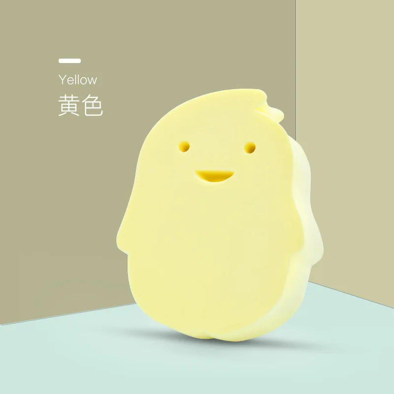 Yellow 3 шт щетки для ванны, Детские губки для ванны, с принтом, скраб для душа, спа, скруббер, Очищающий тело, супер потертая грязь, артефакт, 6 шт., 7 шт., 4 шт - Цвет: Yellow