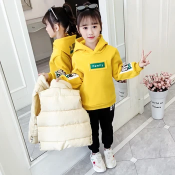 

3 PCS Winter Children Kids Clothing Sets Warm Vest Jackets Clothing Sets Baby Girls Baby Boys Snowsuit Coats Vest Pants Overcoat