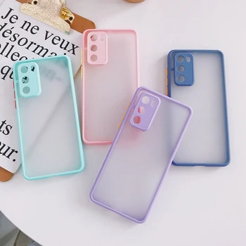 

100Pcs/Lot Camera Protection Case For Huawei P40 P30 P20 Pro Mate 30 20 Pro Nova7 Pro Nova6 SE Honor30 Translucent Couple Cover