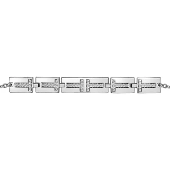 

Bracelet AQUAMARINE with cubic, silver 925