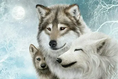 

Art Wall Home Decor Wolf Animal Metal Tin Sign 12x16 Inch Home Kitchen Bedroom Bar Sign Decoration