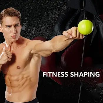 

Boxing Reflex Speed Punch Ball Sanda Boxer Raising Reaction Force Hand Eye Training Set Stress Gym Boxing Muay Thai Exercise