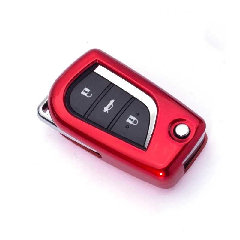 

Car key case For Toyota Auris Corolla Avensis Verso Yaris Aygo Scion TC I'm 2015 2016 paint car accessories car styling new