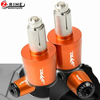 

7/8" Hand Bar Ends Motorcycle Accessories handleBar Dirt Bike Silver End Cap Gear Balanced Plug For KTM DUKE 125 200 250 390 690