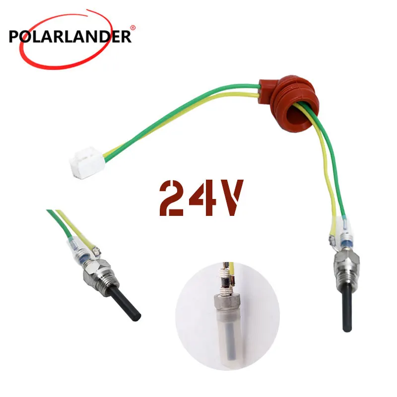12V/24V 4 Pin 88W-98W Glow Plug Ignition Plug Air Diesel Parking Heater for Car Truck Bus Caravan Boat Heating Wire
