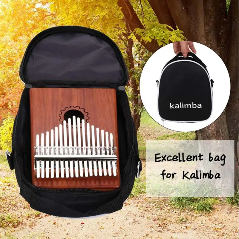 

17 Keys Kalimba Thumb Piano With Mahogany Wooden With Bag, Hammer Kit And Music Bookï¼ŒThumb Piano Portable Thumb Piano for Child