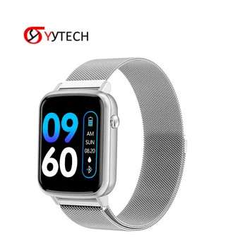 

SYYTECH Full Touch Screen Metal band R25 Smart Watch Sports Pedometer Heart Rate Blood Pressure Monitoring Smart Bracelet