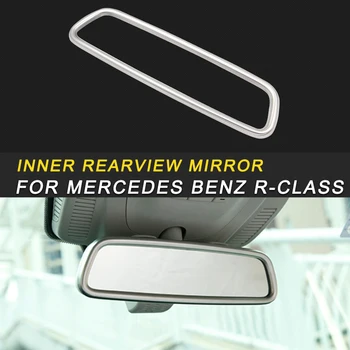 

Car Styling Inner Rearview Mirror Cover Trim Frame Sticker Interior Accessories For Mercedes Benz R-Class 2014-2017