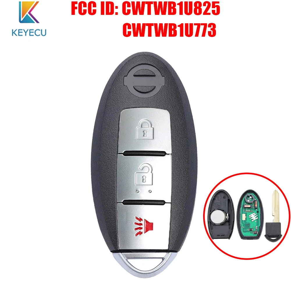 KEYECU FCC ID: CWTWB1U825 / CWTWB1U773 для Nissan куб Армада дистанционный ключ-брелок от машины 3