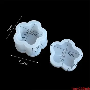 

4 Pcs Box Resin Molds with lids Silicone Molds for DIY Craft Making Storing Earrings, Rings, Coins, Keys Ashtray