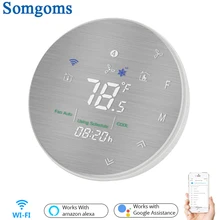 WiFi Smart Wärmepumpe 24V Thermostat Temperatur Controller Smart Leben/Tuya APP Fernbedienung, funktioniert mit Alexa Google Hause