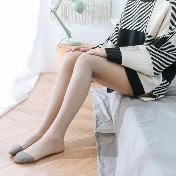 

Women Sexy Transparent Flesh Light Female Convenient Stockings Crotchless Racy Pantyhose Open Crotch Thicken Stocking