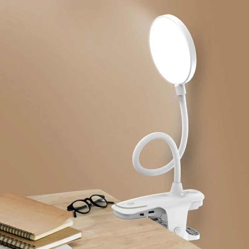 

Desk Reading Light Foldable Rotatable Touch Switch LED Table Lamp USB Charging Port Lamp Nightlight with Charging adapter