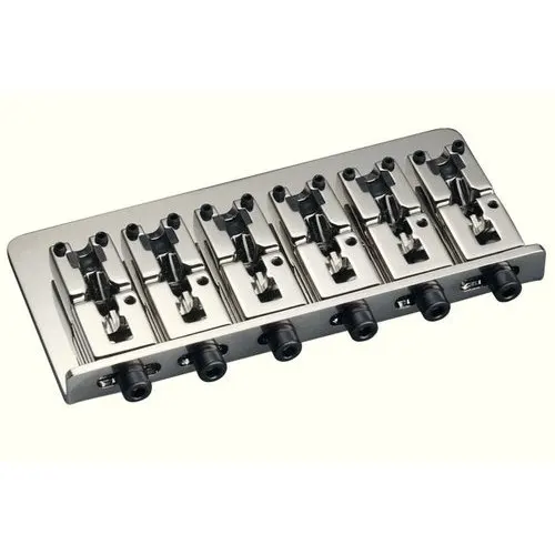 12180100 Bass Bridge 2000 Бридж(струнодержатель) для 6-ти струнной бас-гитары, никель, Schaller