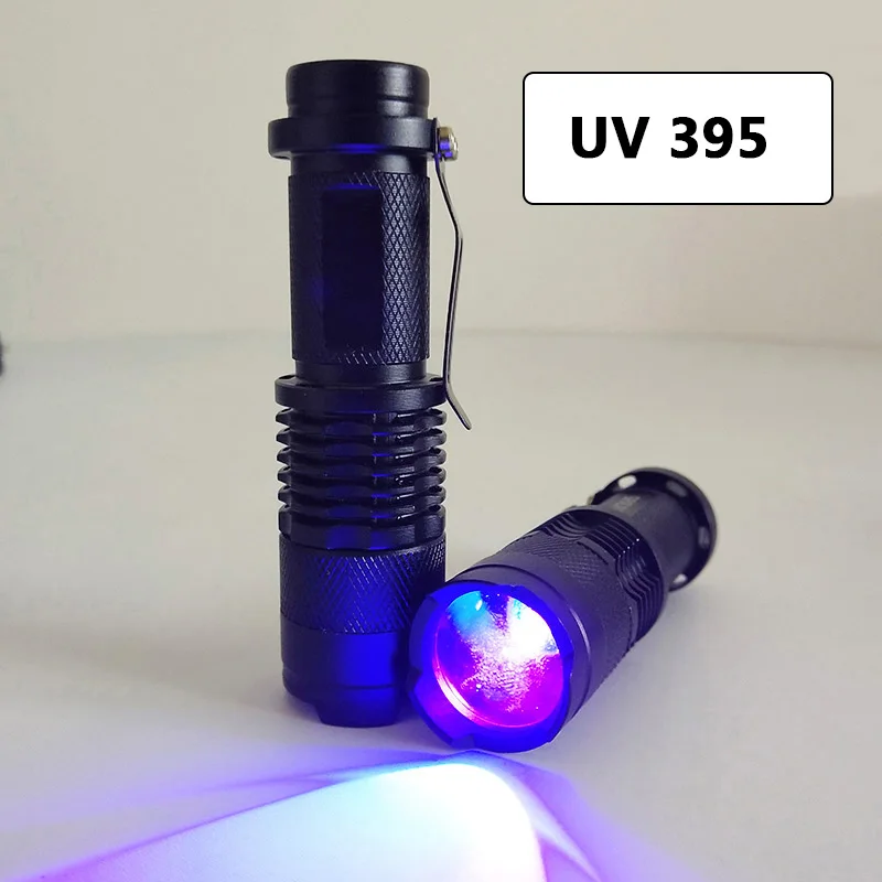 Litwod UV 365 & 395 мини светильник для ручки Q5 светодиодный вспышки водонепроницаемый