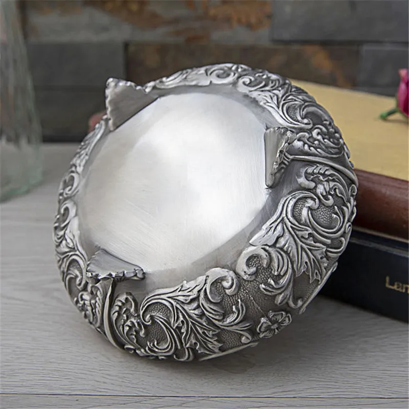 Retro Three-Dimensional Round Jewelry Storage Box Metal Craft Classical Jewelry Box Home Decoration Jewelry Box