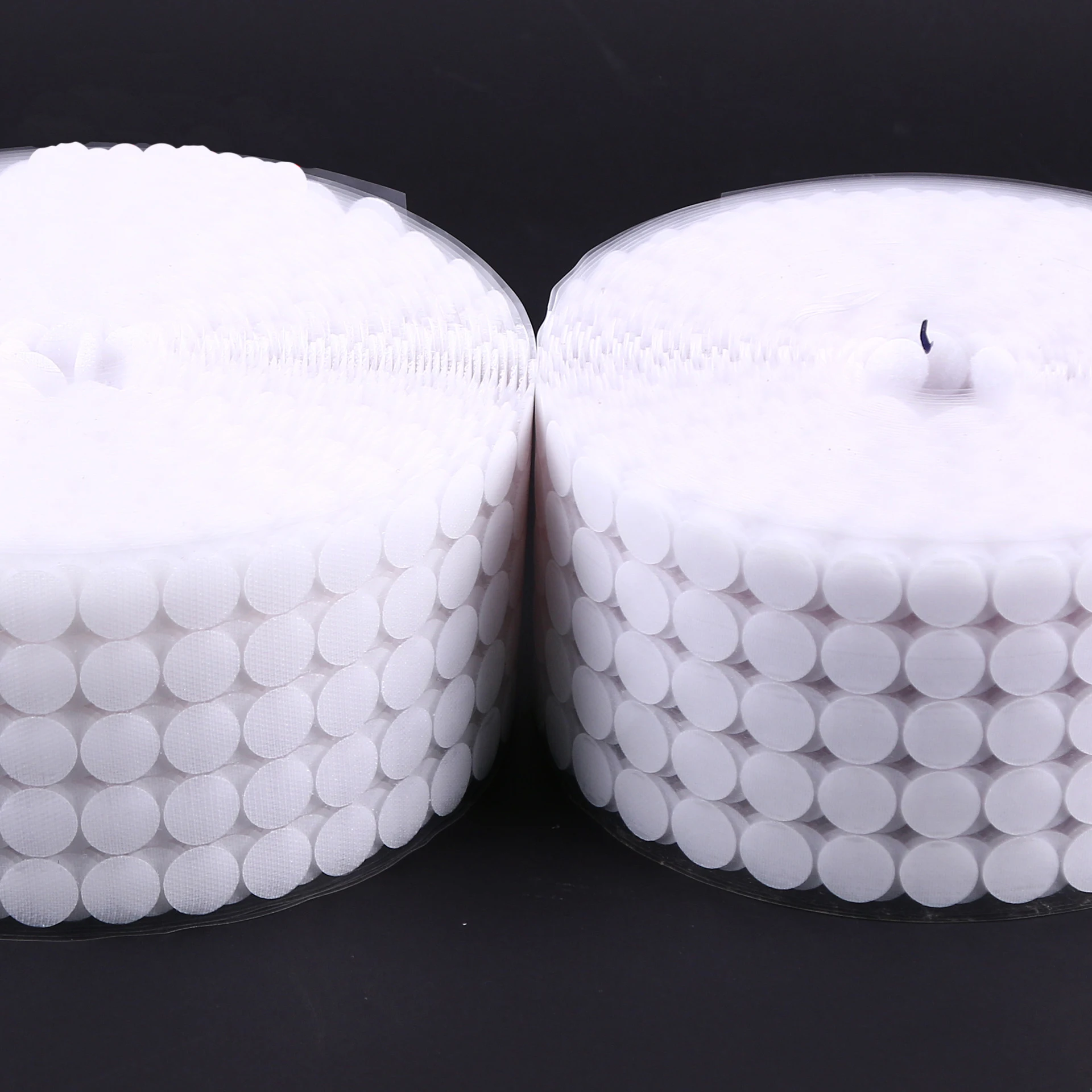 

100Pairs Dots Self Adhesive Fastener Tape 10/15/20/25mm Disc Velcros Adhesive Strong Glue Magic Sticker Round Coins Hook Loop