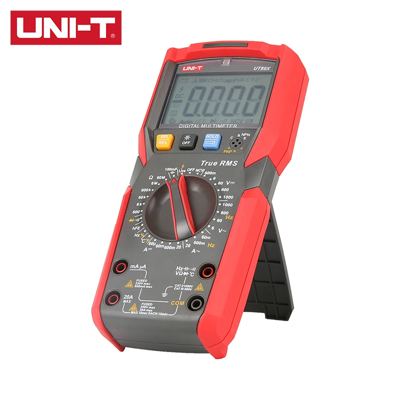 UNI T UT89X UT89XD Цифровой мультиметр True RMS AC/DC Voltmete светодиодный бесконтактная проверка