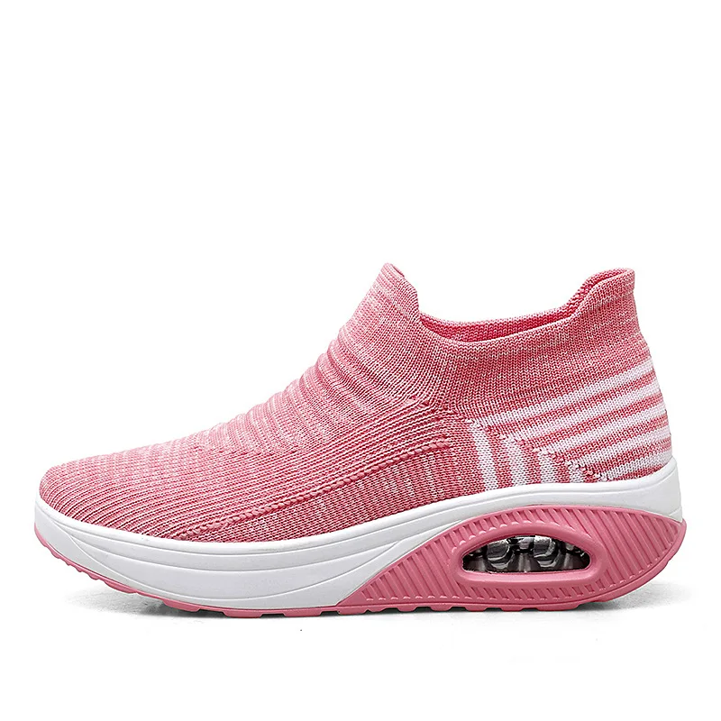Zapatos de balanceo para mujer, zapatillas deportivas transpirables de plataforma para para viajes y ocio, novedad de primavera, 2021 - AliExpress Deportes y entretenimiento