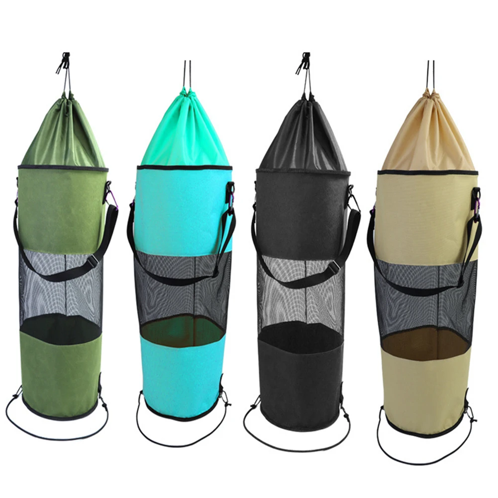 Boat Trash Bag Portable Reusable Mesh Hanging Kayak Resistant Garbage